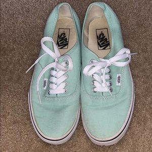 Mint Vans women’s size 8